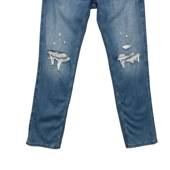 Hollister‎ Men's Slim Straight Epic Flex Light Wash Distressed Jeans - Picture 4 of 11